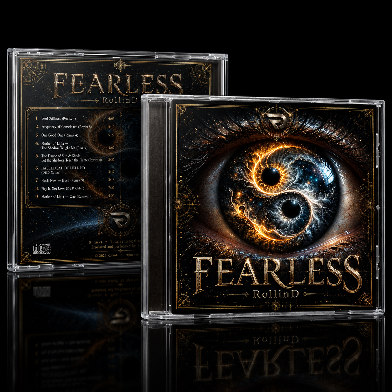 Fearless companion album art with jewel case packaging by RollinD